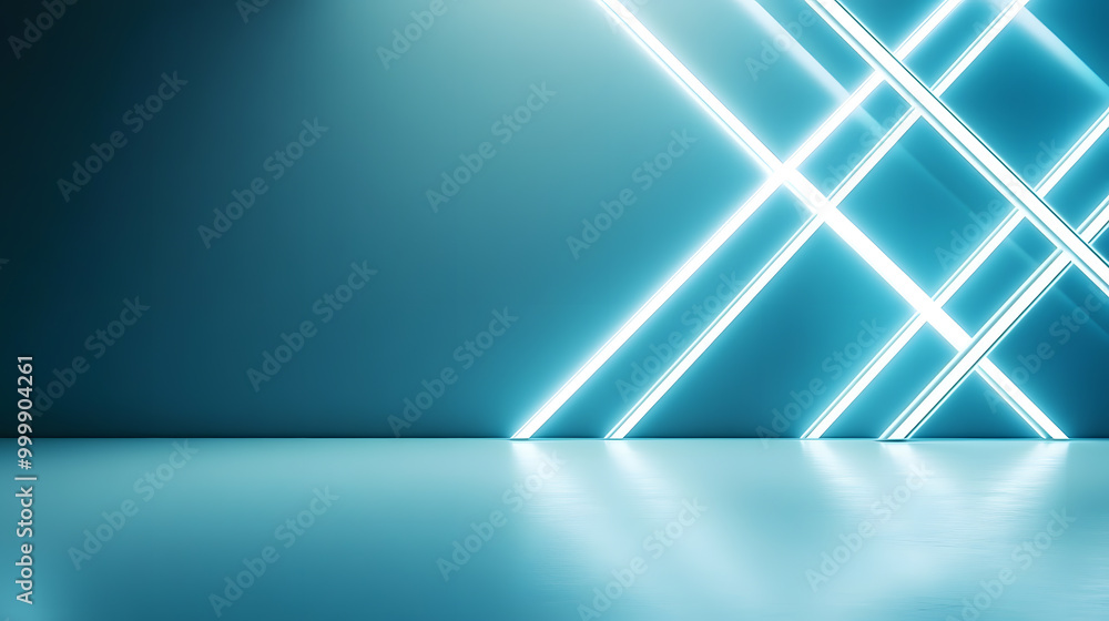 Laser lights creating an interlocking pattern cool blue Laser lights creating an interlocking pattern cool blue