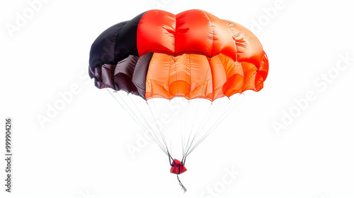 Parachute for resistance training in speed and agility drills isolated on white background photo