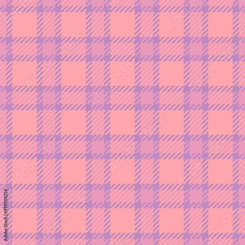 Handkerchief background fabric plaid, unique tartan seamless pattern. Realistic texture check textile vector in red and pastel colors.