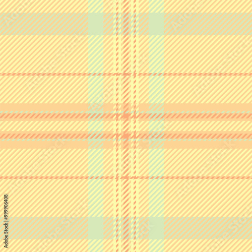 London seamless check fabric, ceremony pattern plaid textile. Simplicity tartan background vector texture in amber and yellow colors.