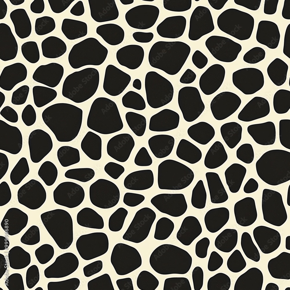 A striking black and white background with irregular shapes creating an eye-catching visual texture and contrast. A striking black and white background with irregular shapes creating an eye-catching visual texture and contrast.