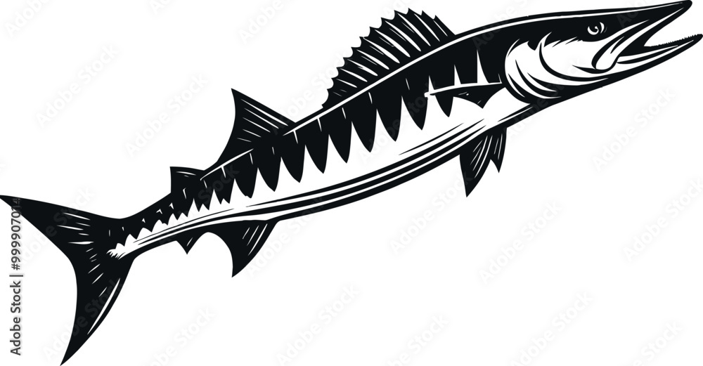 Naklejka premium illustration of a fish