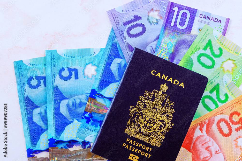 It is passport issued by Canadian government contains Canadian banknotes form of currency dollars in various denominations It is passport issued by Canadian government contains Canadian banknotes form of currency dollars in various denominations