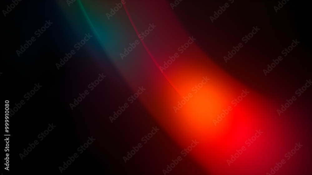 Bright orange and red light trails blending into dark background, Generative AI Bright orange and red light trails blending into dark background, Generative AI
