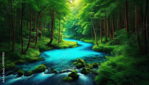 stream in the forest