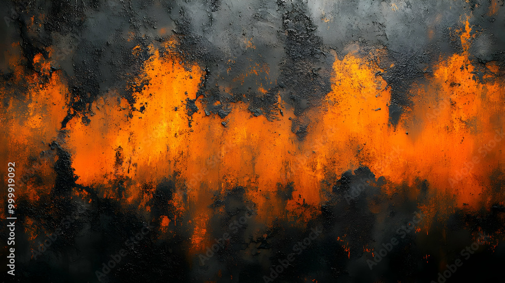 Orange and Black Abstract Texture Background Orange and Black Abstract Texture Background