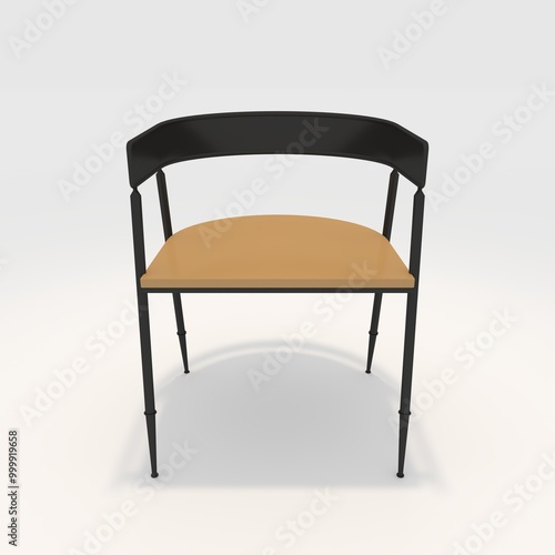 3d render armchair design element. Furniture Collection