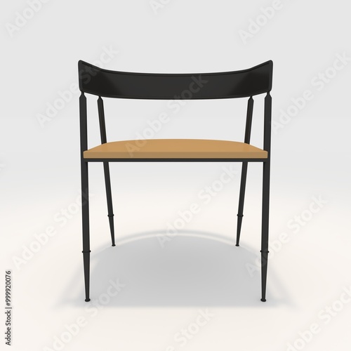 3d render armchair design element. Furniture Collection