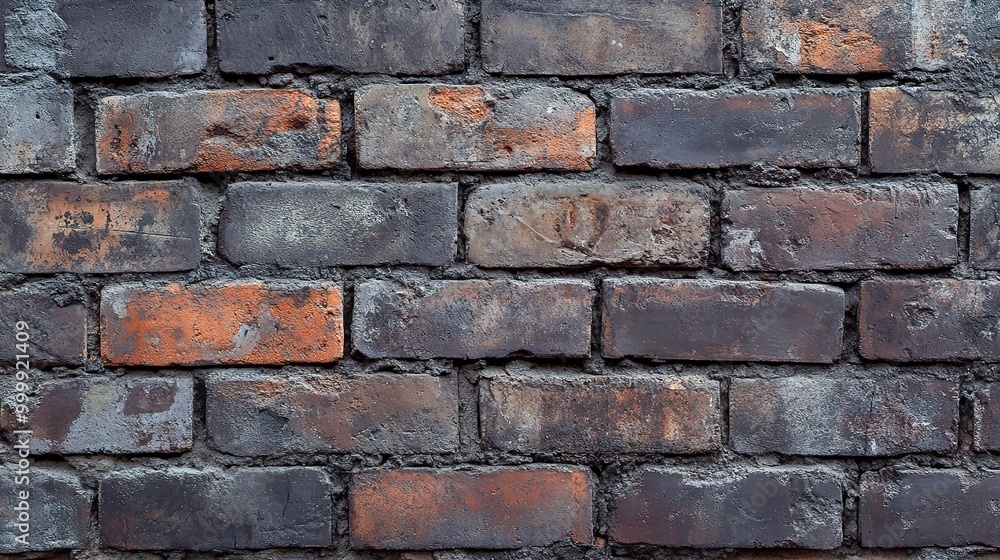 Fototapeta premium Textured Brick Wall with Rustic Appeal