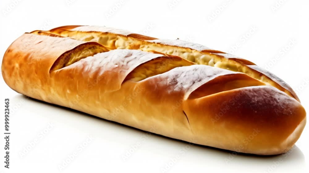 Deliciously baked bread ready to be savored Deliciously baked bread ready to be savored