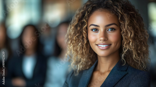 Confident Woman Smiling in ...