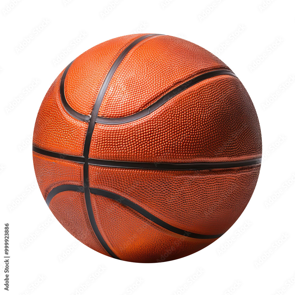 Fototapeta premium Isolated Basketball Ball on White Background