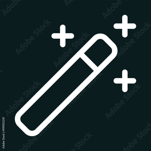 Magic wand tool icon sign. Magic wand icon vector. Set of magic wand vector icons. Magician, wizard, spell icon.