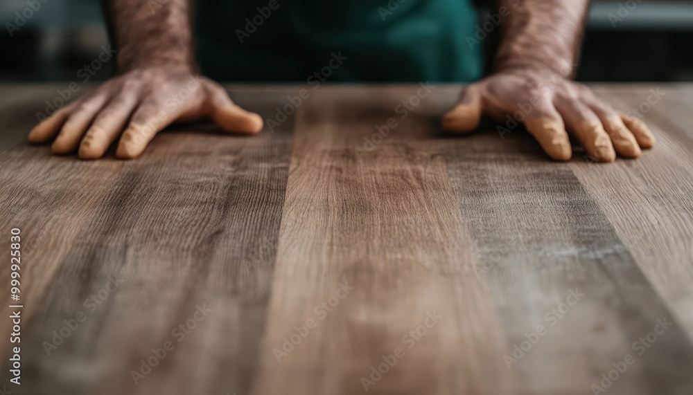 A close-up of two hands resting on a wooden tabletop, suggesting a workspace or preparation area, with a focus on texture and natural materials. A close-up of two hands resting on a wooden tabletop, suggesting a workspace or preparation area, with a focus on texture and natural materials.