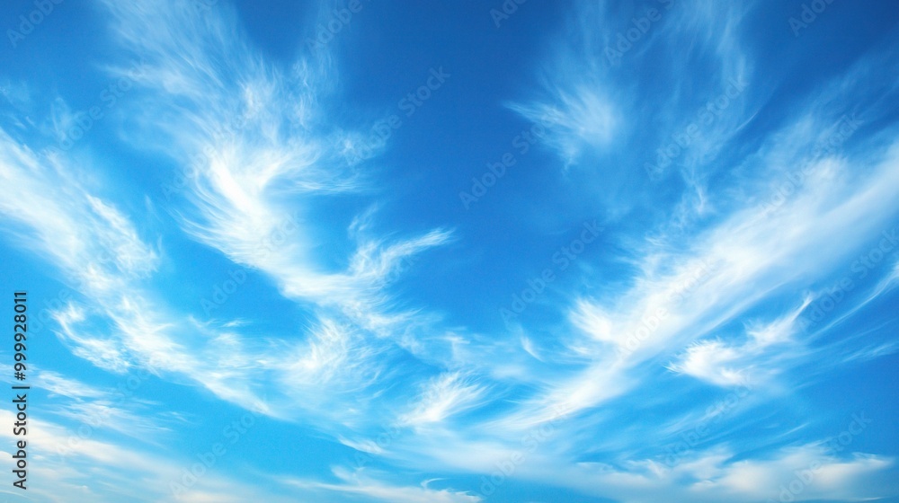 Clear Blue Sky with Wispy Clouds Clear Blue Sky with Wispy Clouds