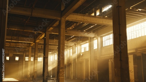 Sunbeams in an Empty Factory