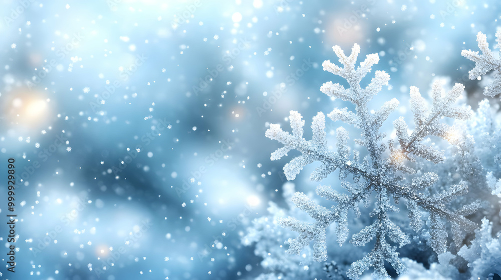 Snowflake Beauty: A Winter Wonderland Close-Up Snowflake Beauty: A Winter Wonderland Close-Up