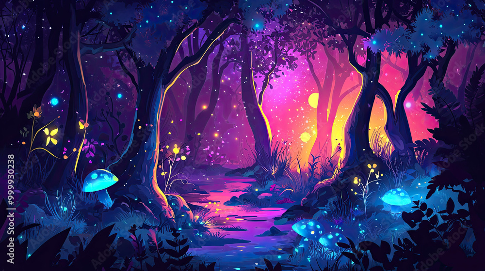 Obraz premium Vector fantasy background