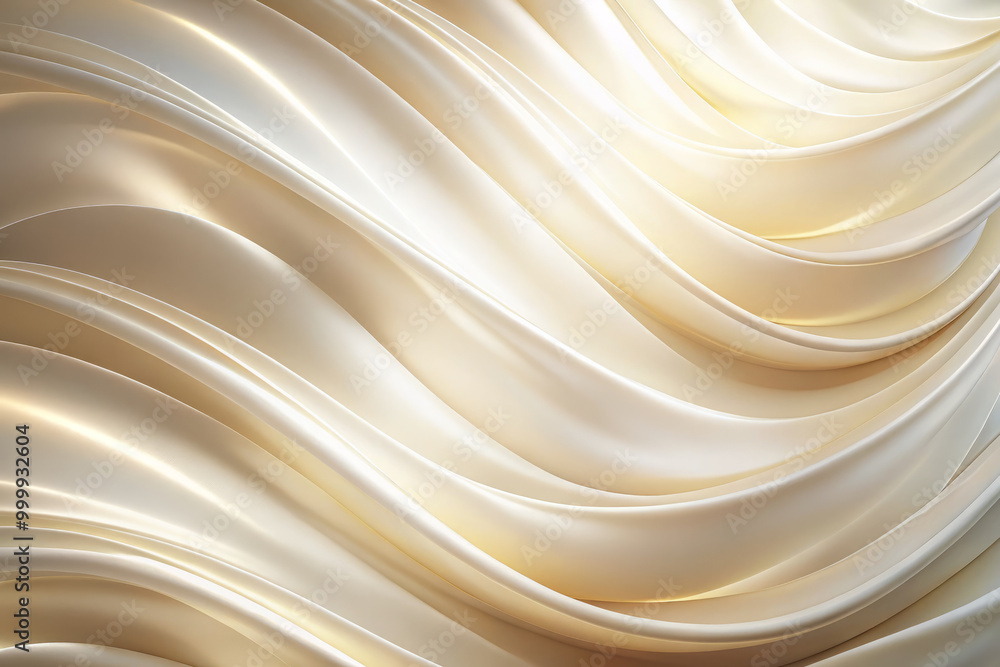 Softly undulating curves evoke serenity as creamy whites unfold across smooth surface, creating tranquil and elegant atmosphere Softly undulating curves evoke serenity as creamy whites unfold across smooth surface, creating tranquil and elegant atmosphere