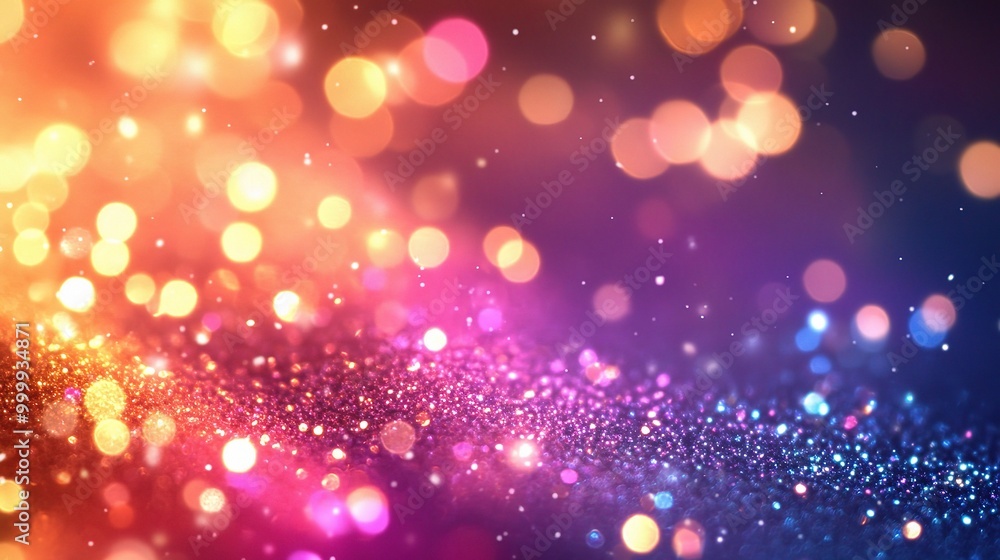 Colorful Bokeh Effect on Abstract Background Colorful Bokeh Effect on Abstract Background