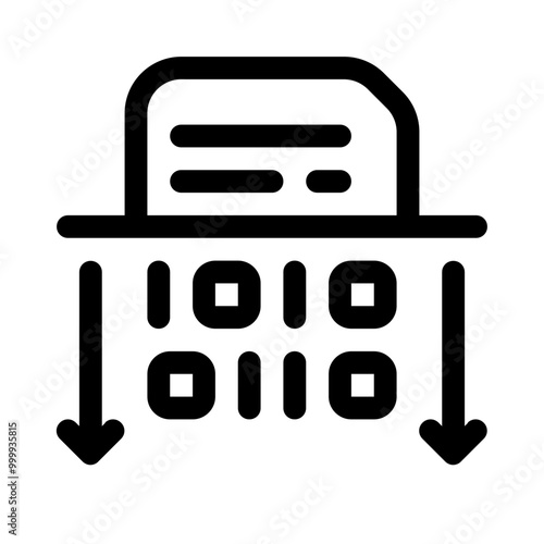 encryption icon with line style, perfect for user interface projects photo