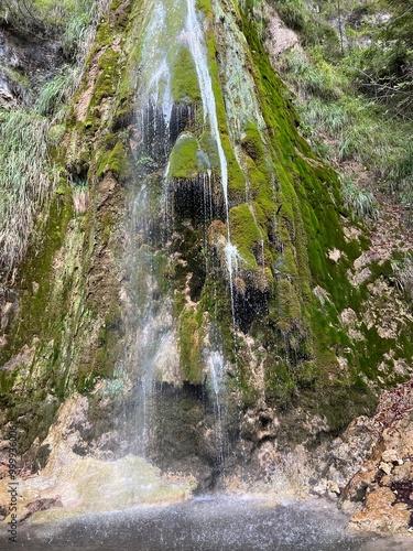 The Malenšček waterfall, Vrsno (Kobarid, Slovenia) - Malenscek-Wasserfall oder Malenscekfall, Vrsno (Kobarid, Slowenien) - Slap Malenšček, Vrsno (Kobarid, Slovenija) photo