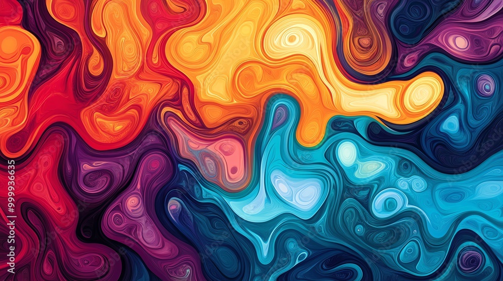 Abstract background with colorful, liquid-like shapes. Abstract background with colorful, liquid-like shapes.