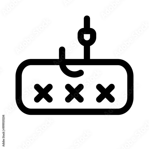 phishing  icon with line style, perfect for user interface projects