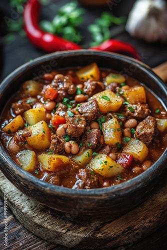 Babgulyás: A bean-based goulash with smoked pork, potatoes, and paprika. A rich, hearty dish often served in colder weather.