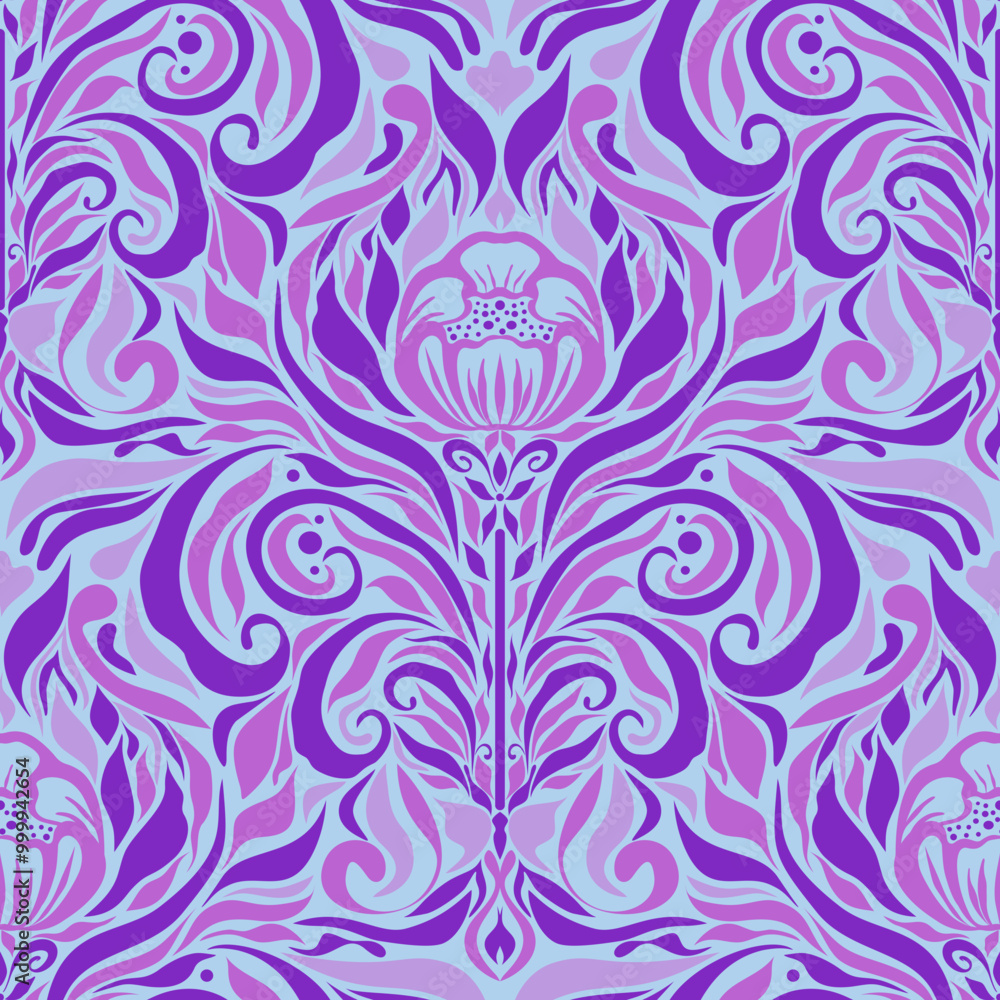 Flowers seamless pattern Flowers seamless pattern