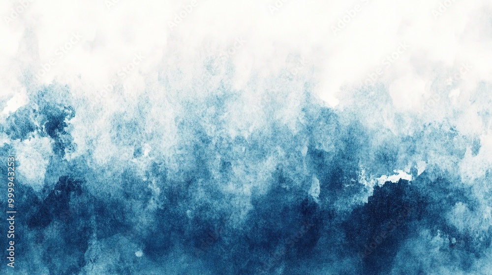 Obraz premium Abstract Blue Watercolor Texture Background