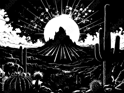 Paysages Désert Nuit