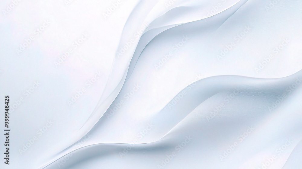 Fototapeta premium Soft White Waves Texture for Backgrounds and Designs