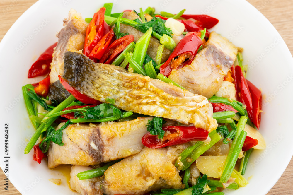 Chinese food spicy white fish fillet Chinese food spicy white fish fillet