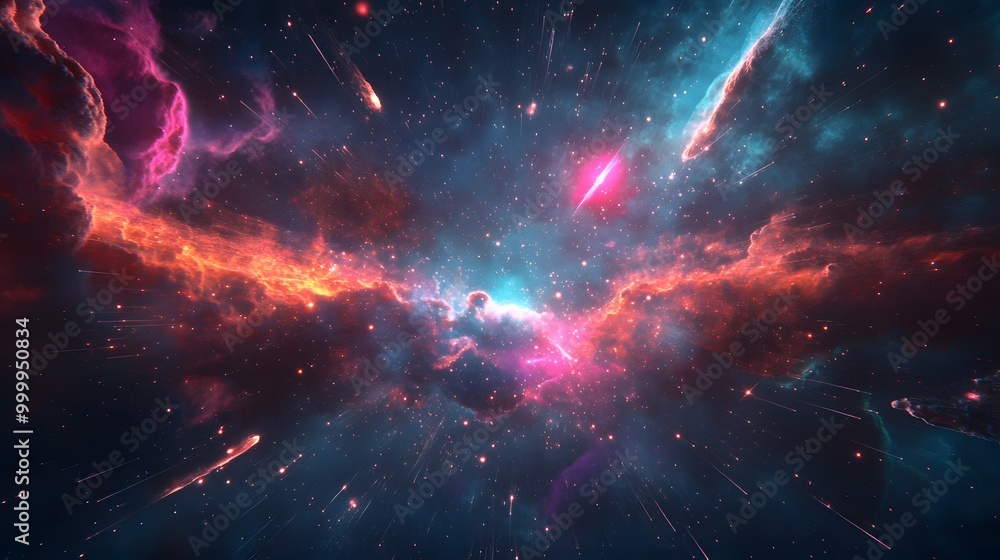 Neon Skyfire Meteor Shower Neon Skyfire Meteor Shower