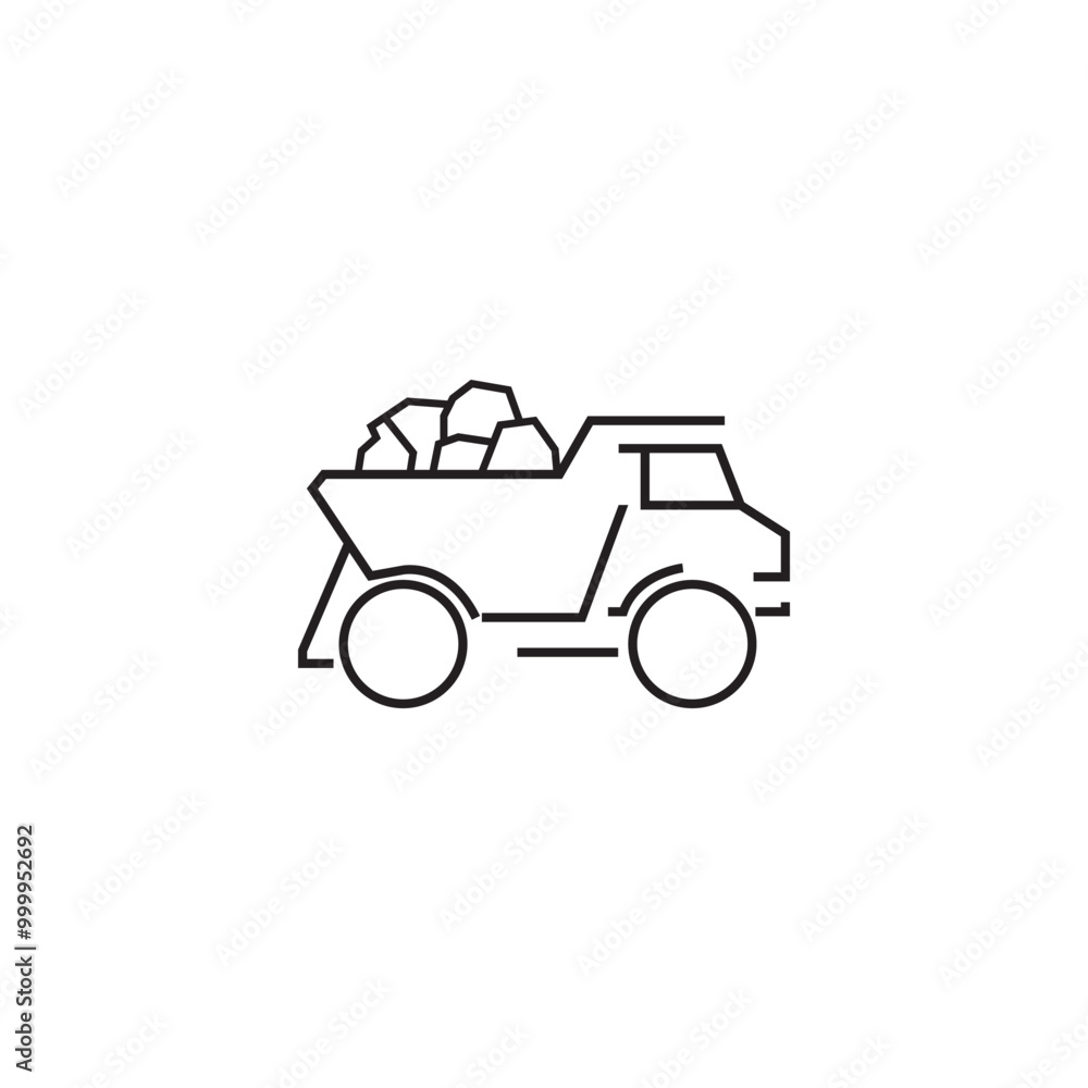 DUMP TRUCK ICON DUMP TRUCK ICON