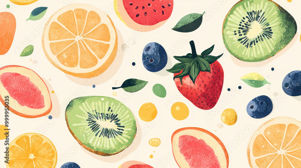 Vector foods background Vector foods background