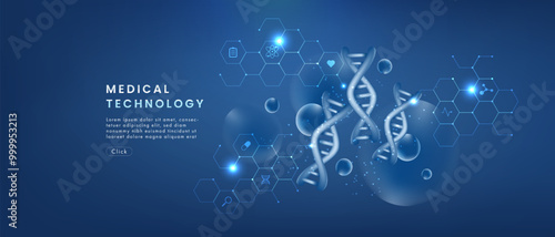 Healthcare technology and medical innovation digital technology background. Medical, science and technology concepts. Abstract futuristic design. Vector illustration.