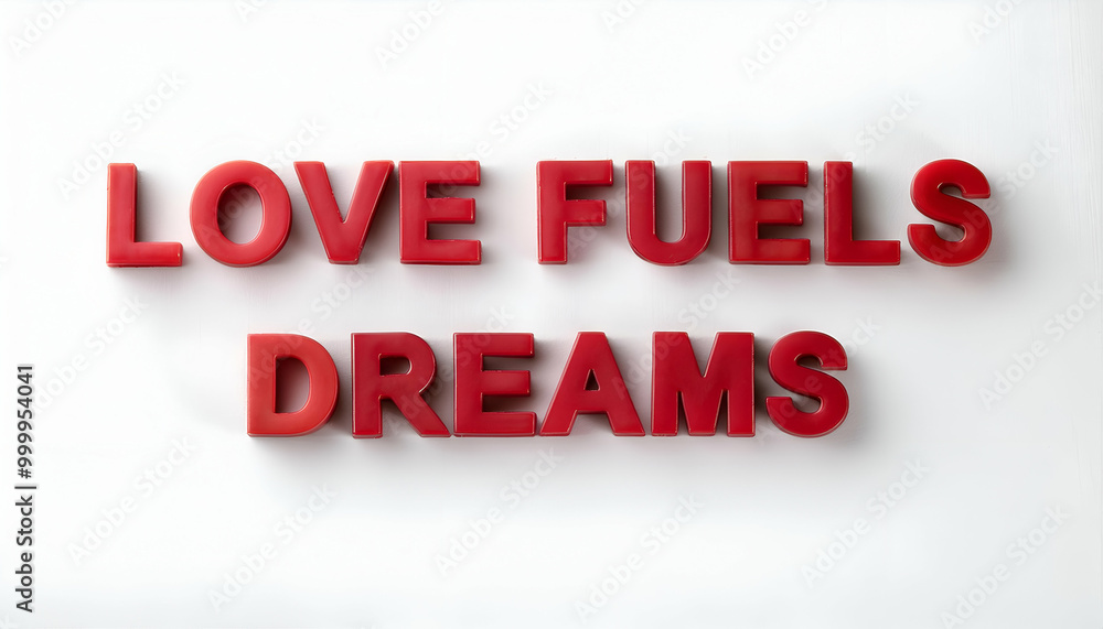 Love fuels dreams Word Love fuels dreams Word