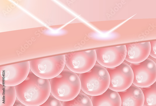 3d illustration of protection from UV rays