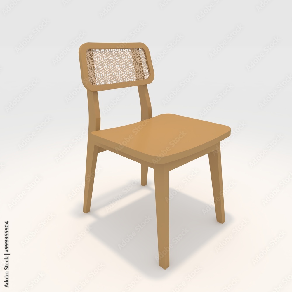 3d render Chair design element. Furniture Collection 3d render Chair design element. Furniture Collection