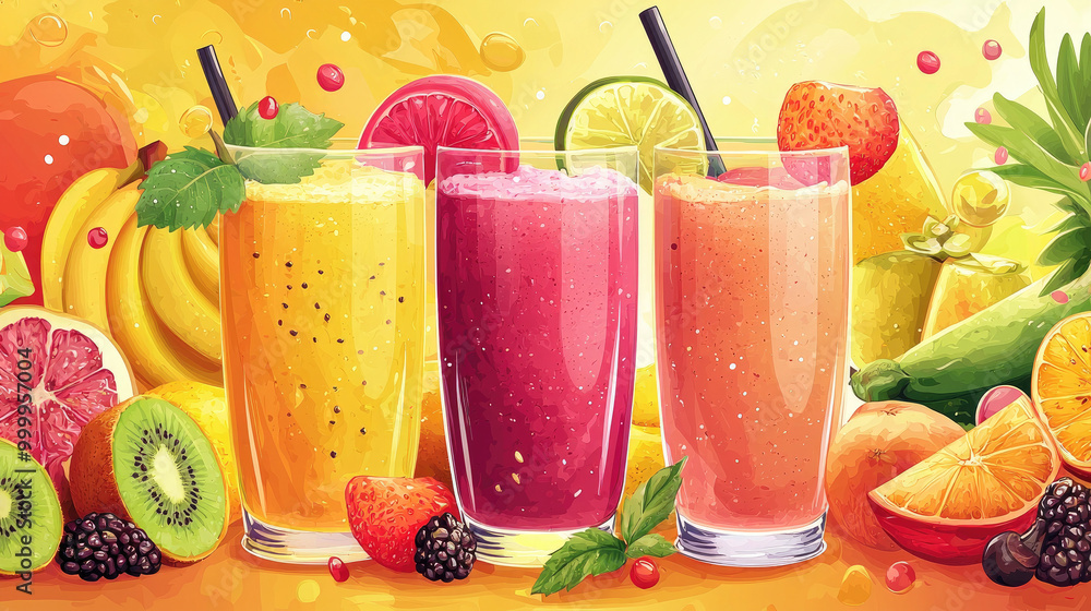 Vector foods background Vector foods background