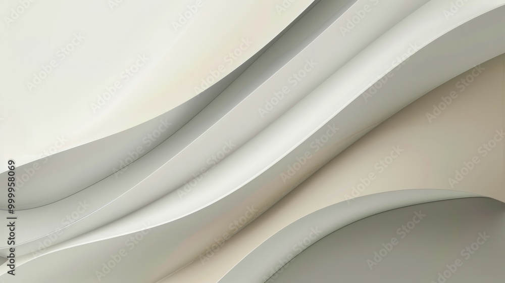 Abstract White Curvy Design Abstract White Curvy Design