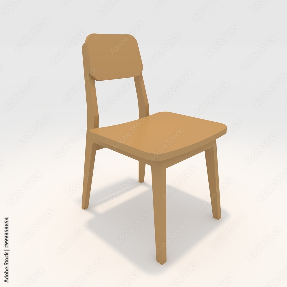 3d render Chair design element. Furniture Collection 3d render Chair design element. Furniture Collection