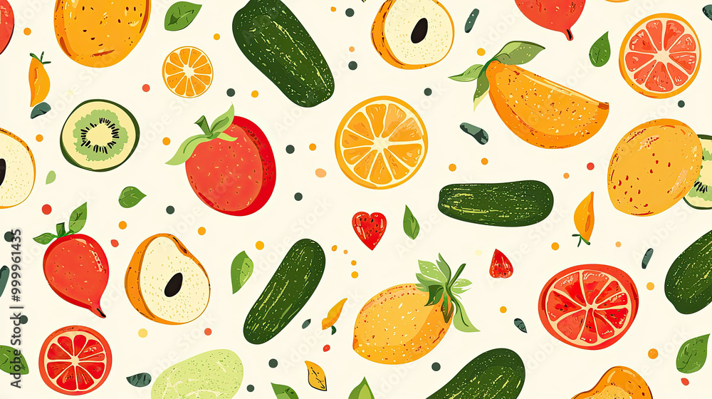 Vector foods background Vector foods background