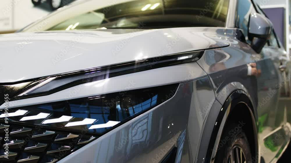 A businessman settles into a sleek, modern car, enjoying the experience. This moment reflects his discerning taste and the investment in a vehicle that complements his professional lifestyle. A businessman settles into a sleek, modern car, enjoying the experience. This moment reflects his discerning taste and the investment in a vehicle that complements his professional lifestyle.