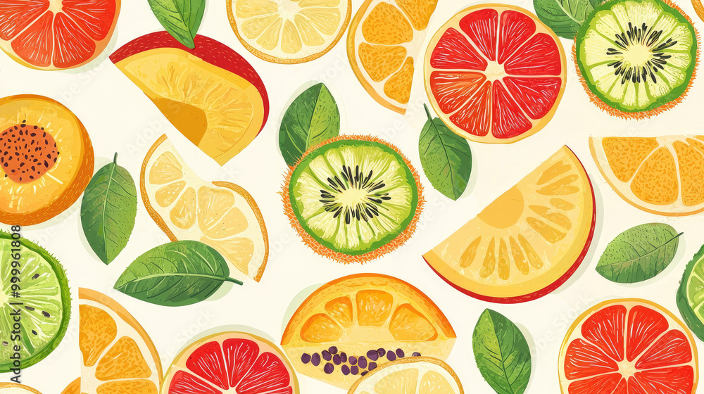 Vector foods background Vector foods background