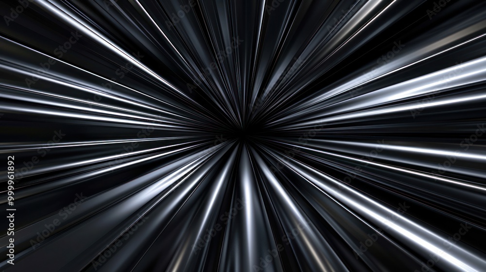 Abstract Black and White Radiating Lines Abstract Black and White Radiating Lines