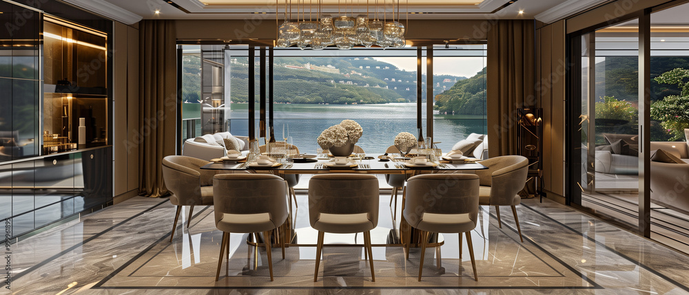 Fototapeta premium Modern Luxury Interior Residence
