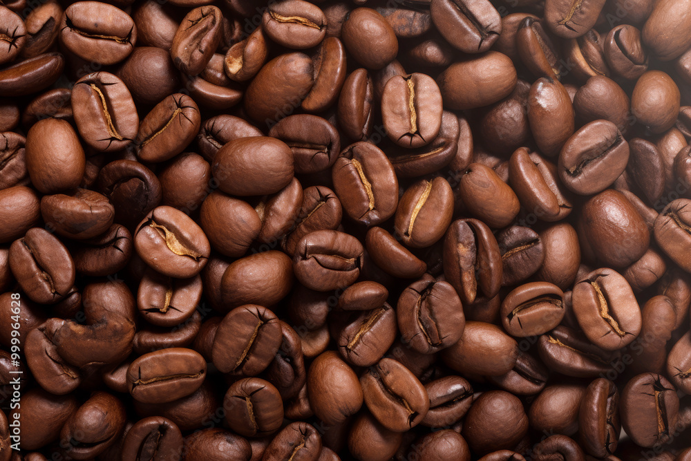 Fototapeta premium Fondo de granos de café natural